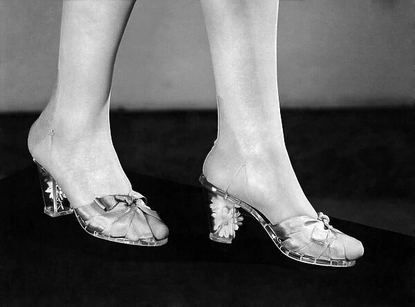 Latest slipper parade in London has been sheer joy to British women. Circa 1962