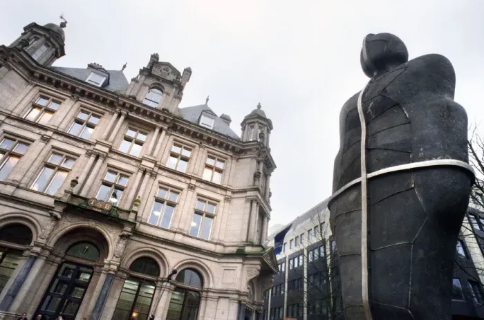 Framed Print : The latest work of British sculptor Antony Gormley, a statue entitled Iron Framed Print : The latest work of British sculptor Antony Gormley, a statue entitled Iron