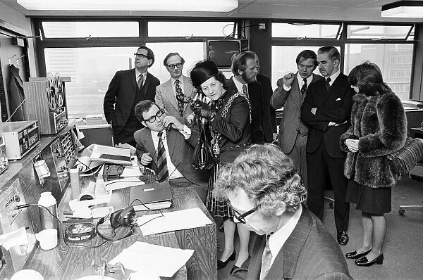 Launch of BRMB Radio, Birmingham, Tuesday 19th February 1974