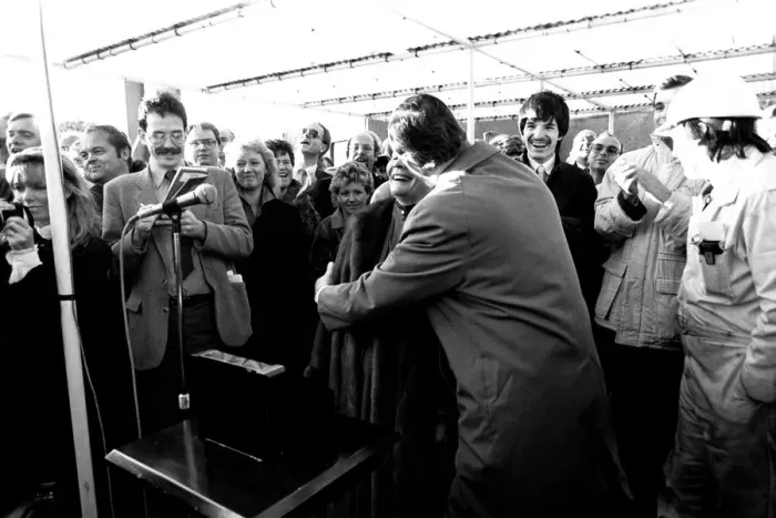 Framed Print : The launch of the merchant ship Johanna Oldendorff at the Southwick slipway of North-East