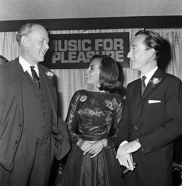 The launch of Music For Pleasure. Left to right, Sir Joseph Lockwood Chairman of EMI