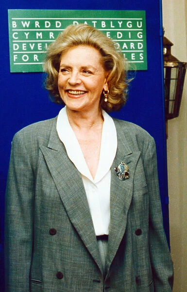 Lauren Bacall, Hollywood Legend aged 66, paying her first visit to Wales, 24th May 1991