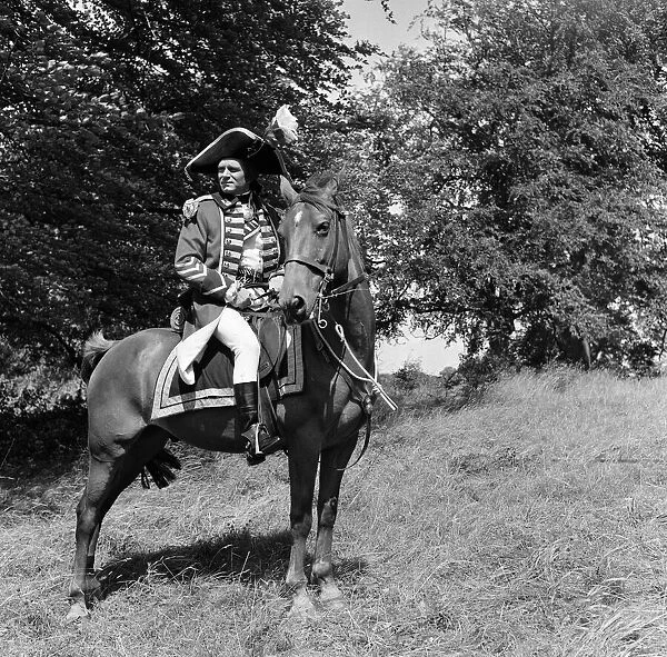 Laurence Olivier on the set of The Devils Disciple in Tring Park