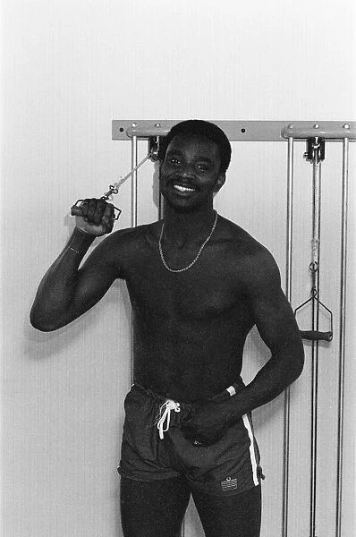 Laurie Cunningham training at the gym in Spain. 28rh March 1980