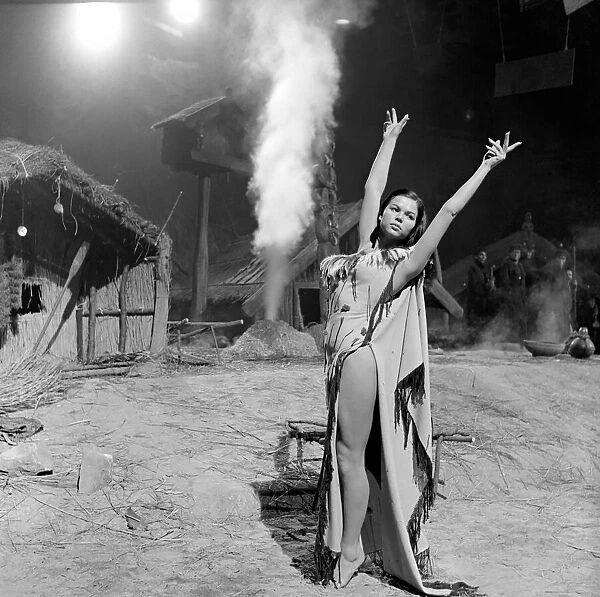 Laya Raki in 'The seekers'- being made at Pinewood Studios. October 1953 D6455