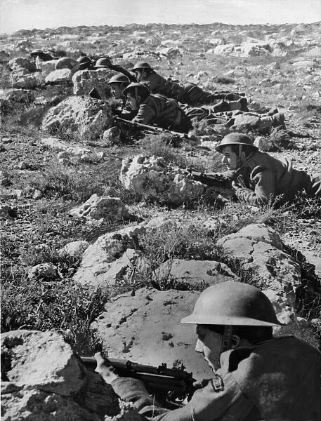 LBYR. A. F. regiment defends airfields in Cyrenaica and Libya. World War Two