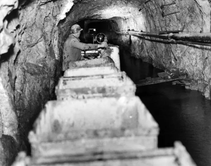 Framed Print : Lead Mine, Rhydymwyn, near Mold, Flintshire, Wales, 5th March 1938 Framed Print : Lead Mine, Rhydymwyn, near Mold, Flintshire, Wales, 5th March 1938