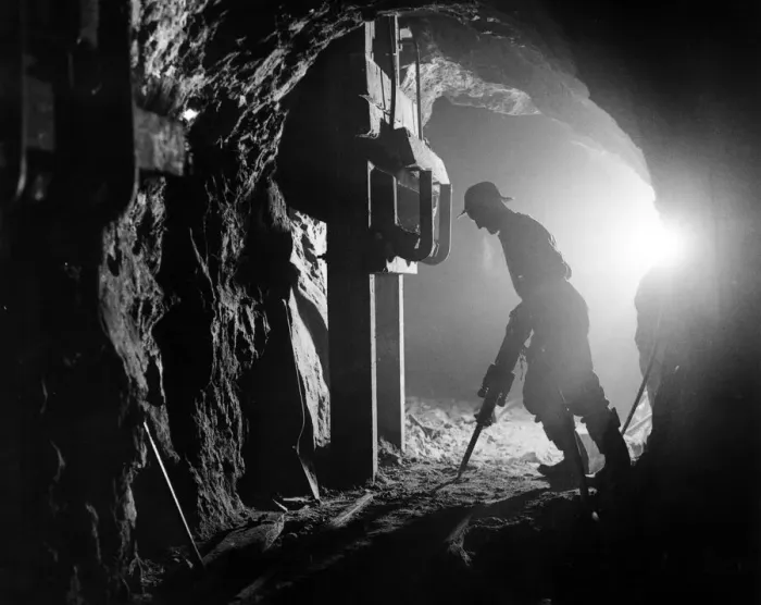 Framed Print : Lead Mine, Rhydymwyn, near Mold, Flintshire, Wales, 5th March 1938 Framed Print : Lead Mine, Rhydymwyn, near Mold, Flintshire, Wales, 5th March 1938