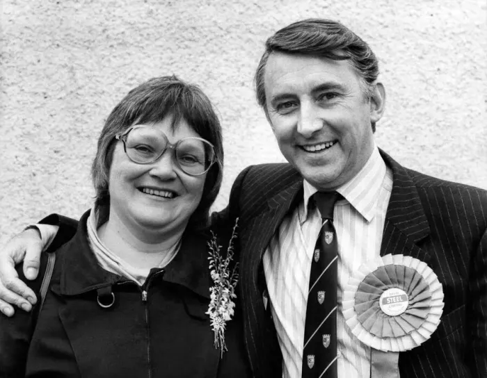 Framed Print : Leader of the Liberal Party David Steel seen here with his wife. P008101