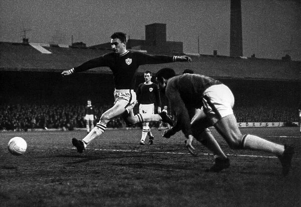 League Cup Final 1965. Leicester City v. Chelsea. Leicester City keeper Gordon Banks