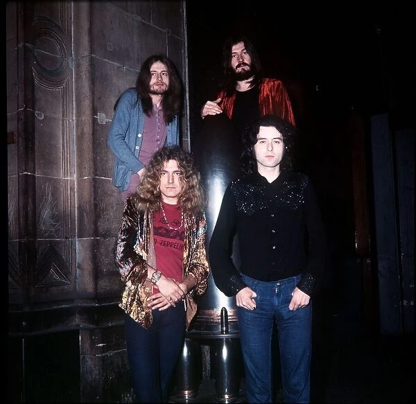 Led Zeppelin Musicians members of the band circa 1972