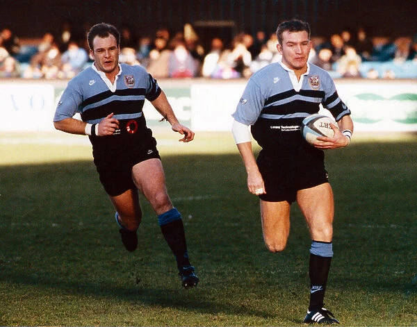 Lee Jarvis, Cardiff Rugby Union Player, match action, 8th February 1997