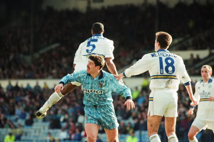 Framed Print : Leeds 1-0 Coventry, Premier league match at Elland Road, Saturday 19th March 1994