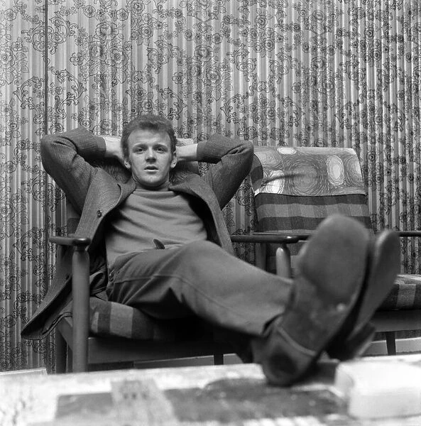 Leeds Skipper, Billy Bremner sits back - waiting and hoping his cold clears up before