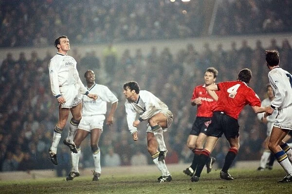 Leeds United 0 - 0 Manchester United, Premier League match at Elland Road. Gary Speed