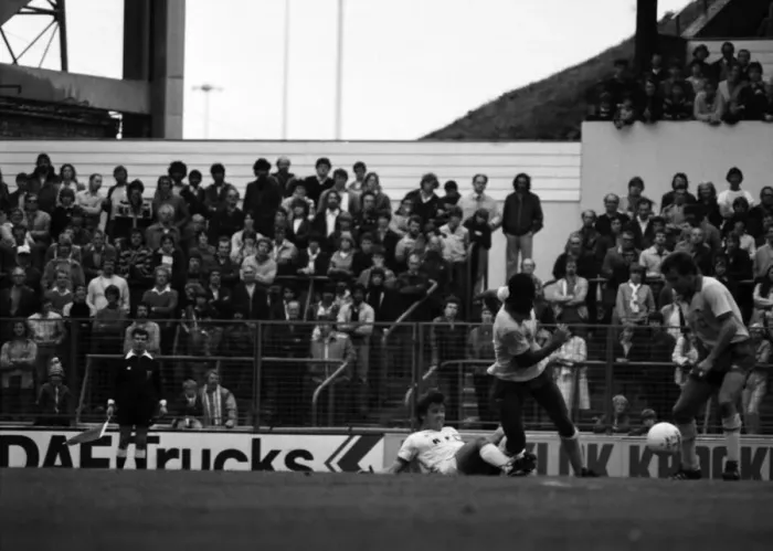 Framed Print : Leeds United 0 v. Arsenal 0. Division one football. September 1981 MF03-14-060