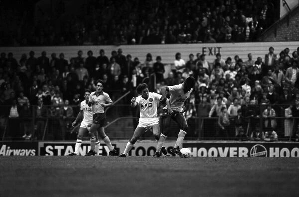 Leeds United 0 v. Arsenal 0. Division one football. September 1981 MF03-14-059