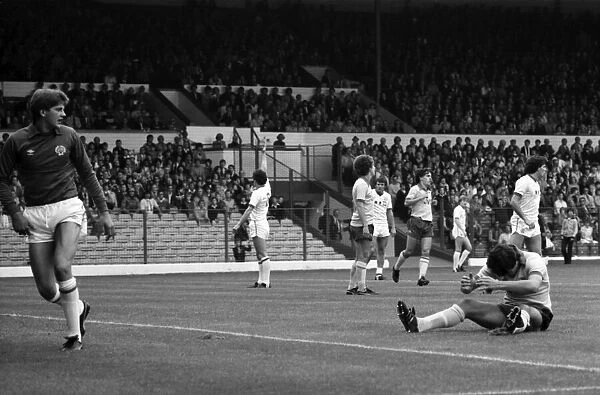 Leeds United 0 v. Arsenal 0. Division one football. September 1981 MF03-14-003