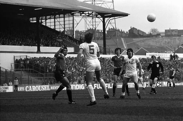 Leeds United 0 v. Manchester United 0. April 1982 MF06-22-117 Local Caption
