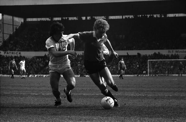 Leeds United 0 v. Manchester United 0. April 1982 MF06-22-104 Local Caption