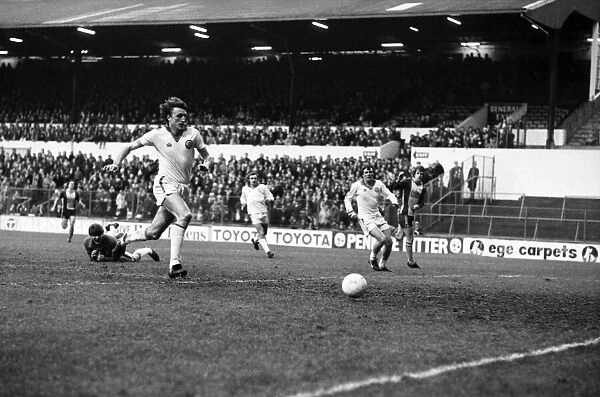 Leeds United 0 v. Southampton 3. Division One Football. January 1981 MF01-07-006