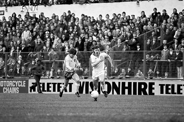 Leeds United 1 v. Norwich City 0. Division One Football. January 1981 MF01-18-029