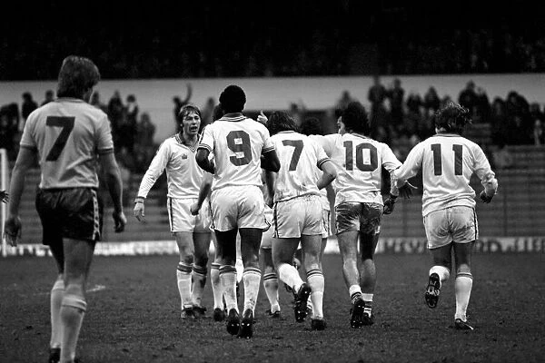 Leeds United 1 v. Norwich City 0. Division One Football. January 1981 MF01-18-050