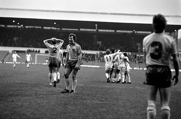 Leeds United 1 v. Norwich City 0. Division One Football. January 1981 MF01-18-051