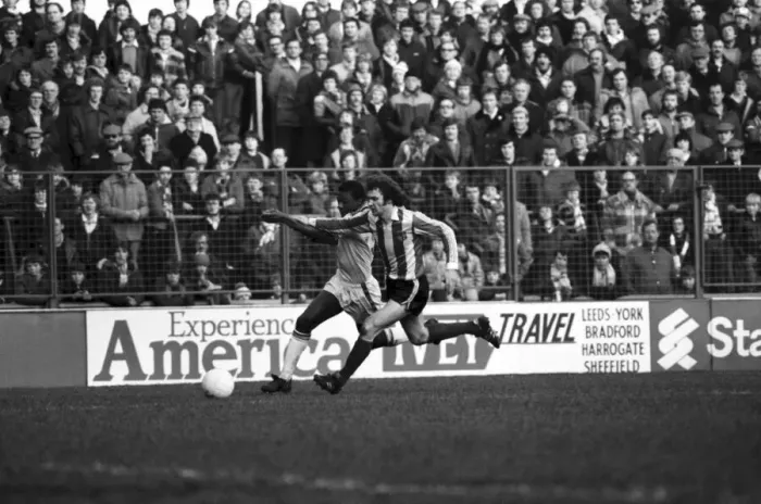 Framed Print : Leeds United 1 v. Stoke City 3. Division One Football. February 1981 MF01-29-023