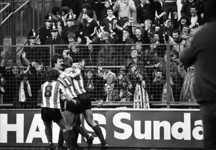 Framed Print : Leeds United 1 v. Stoke City 3. Division One Football. February 1981 MF01-29-086