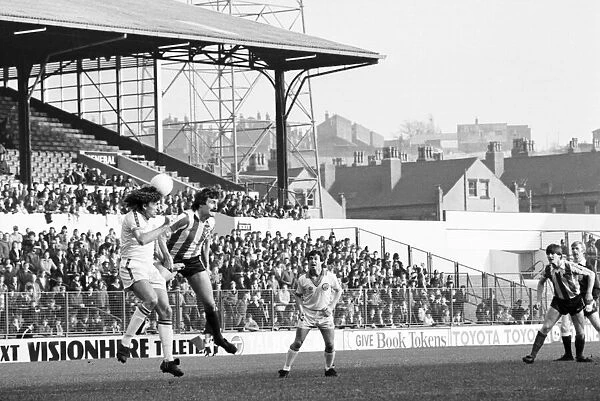 Leeds United 1 v. Stoke City 3. Division One Football. February 1981 MF01-29