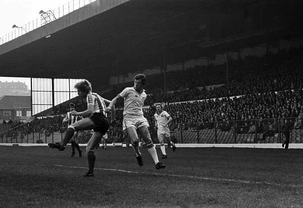 Leeds United 1 v. Stoke City 3. Division One Football. February 1981 MF01-29-114