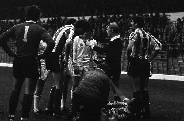 Leeds United 1 v. Stoke City 3. Division One Football. February 1981 MF01-29-031