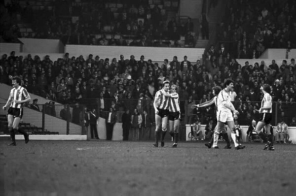 Leeds United 1 v. Stoke City 3. Division One Football. February 1981 MF01-29-048