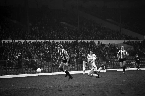 Leeds United 1 v. Stoke City 3. Division One Football. February 1981 MF01-29-094