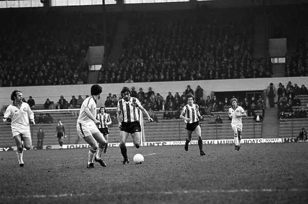 Leeds United 1 v. Stoke City 3. Division One Football. February 1981 MF01-29-101