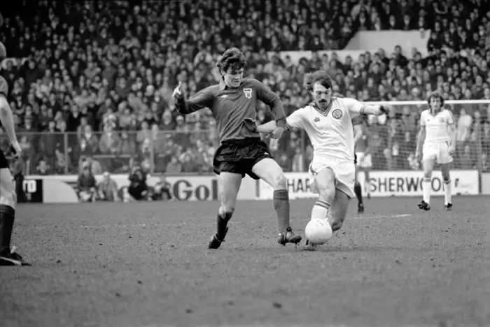 Framed Print : Leeds United 1 v. Sunderland 0. Division One Football. February 1981 MF01-33-074 Framed Print : Leeds United 1 v. Sunderland 0. Division One Football. February 1981 MF01-33-074