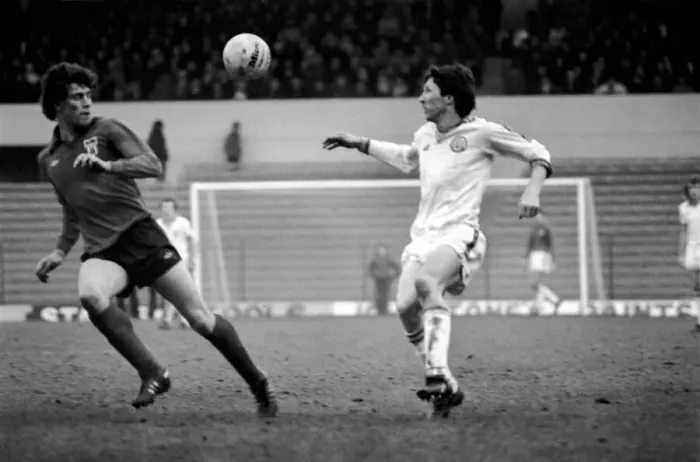 Framed Print : Leeds United 1 v. Sunderland 0. Division One Football. February 1981 MF01-33-057 Framed Print : Leeds United 1 v. Sunderland 0. Division One Football. February 1981 MF01-33-057