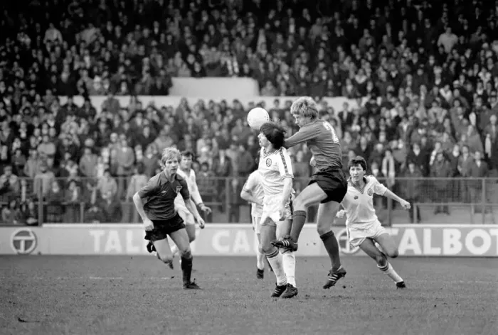 Framed Print : Leeds United 1 v. Sunderland 0. Division One Football. February 1981 MF01-33-072