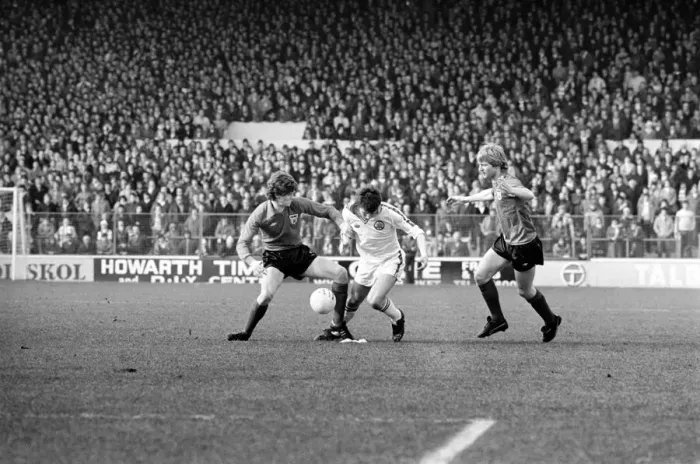 Framed Print : Leeds United 1 v. Sunderland 0. Division One Football. February 1981 MF01-33-096 Framed Print : Leeds United 1 v. Sunderland 0. Division One Football. February 1981 MF01-33-096