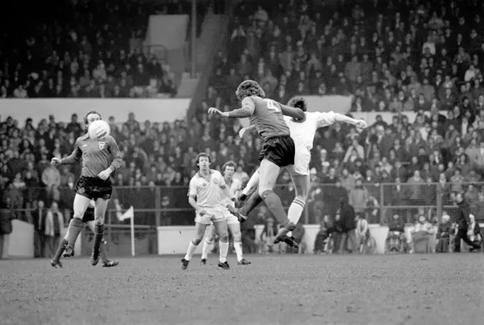 Framed Print : Leeds United 1 v. Sunderland 0. Division One Football. February 1981 MF01-33-066 Framed Print : Leeds United 1 v. Sunderland 0. Division One Football. February 1981 MF01-33-066