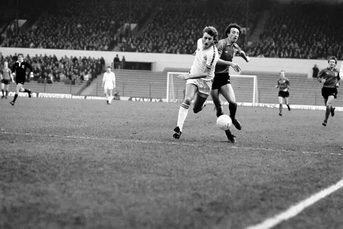 Framed Print : Leeds United 1 v. Sunderland 0. Division One Football. February 1981 MF01-33-015