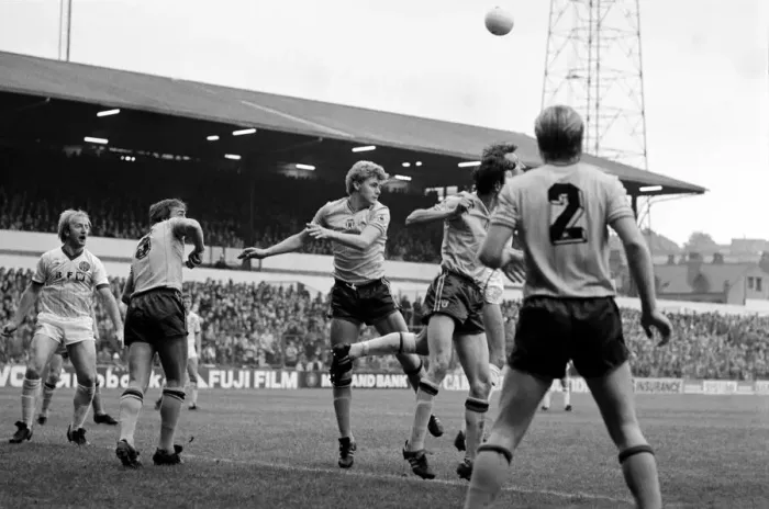 Framed Print : Leeds United 1 v. Sunderland 0. Division 1 Football. October 1981 MF04-06-039 Framed Print : Leeds United 1 v. Sunderland 0. Division 1 Football. October 1981 MF04-06-039