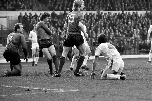 Leeds United 1 v. Sunderland 0. Division One Football. February 1981 MF01-33-092