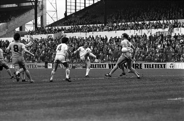 Leeds United 3 v. Coventry 0. Division 1 Football. April 1981 MF02-11-066