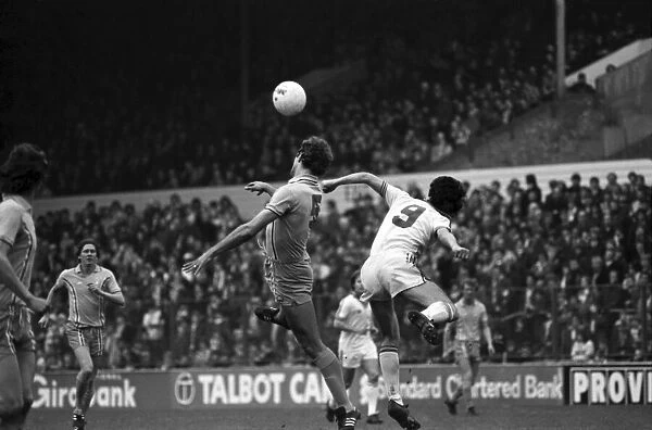 Leeds United 3 v. Coventry 0. Division 1 Football. April 1981 MF02-11-086