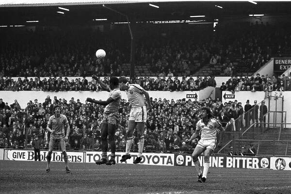 Leeds United 3 v. Coventry 0. Division 1 Football. April 1981 MF02-11-057