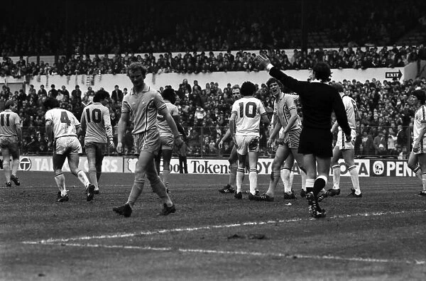 Leeds United 3 v. Coventry 0. Division 1 Football. April 1981 MF02-11-046