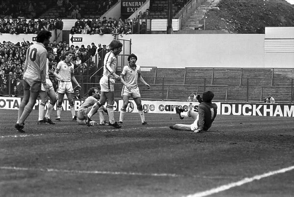 Leeds United 3 v. Coventry 0. Division 1 Football. April 1981 MF02-11-047