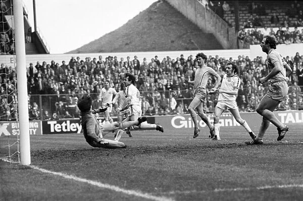 Leeds United 3 v. Coventry 0. Division 1 Football. April 1981 MF02-11-030